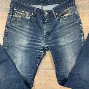 Levi’s 511 Men’s Dark distressed Jeans 34x32